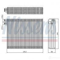 Испаритель кондиционера, радиатор печки NISSENS 1224650 0 QBD15 5707286373082 92299 - Изображение 6