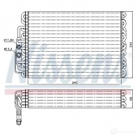 Испаритель кондиционера, радиатор печки NISSENS YN DPV3 5707286249813 1224455 92063 - Изображение 6