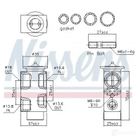 Расширительный клапан кондиционера NISSENS 1437706580 ZG99 8UU 999231 - Изображение 6