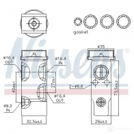 Расширительный клапан кондиционера NISSENS 1437706582 VU 43C 999260 - Изображение 6