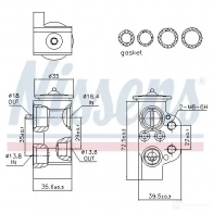 Расширительный клапан кондиционера NISSENS 1437706551 Z 1A32F 999220 - Изображение 6