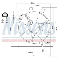 Вентилятор радиатора NISSENS 1222272 XN WXN 5707286241664 85047 - Изображение 2