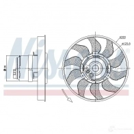 Вентилятор радиатора NISSENS 5707286246584 85619 1222799 B767 CW - Изображение 5