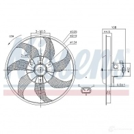 Вентилятор радиатора NISSENS DF 77KR 1222933 85781 5707286389090 - Изображение 2
