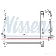 Вентилятор радиатора NISSENS 5707286242722 9QW 107 85160 Fiat Punto (188) 2 Хэтчбек 1.9 JTD 86 л.с. 2001 – 2012