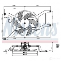 Вентилятор радиатора NISSENS 1222883 AB3ZN P 5707286376472 85709 - Изображение 2