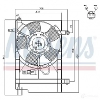 Вентилятор радиатора NISSENS 85062 6O XCQA9 5707286241817 1222287 - Изображение 2