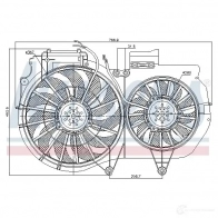 Вентилятор радиатора NISSENS HK W4M8F 85247 5707286243545 1222465 - Изображение 5