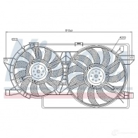 Вентилятор радиатора NISSENS 5707286245952 1222734 2 C8WIT 85521 - Изображение 2