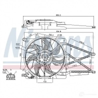 Вентилятор радиатора NISSENS 85175 V6R 47R0 1222398 5707286242876 - Изображение 2