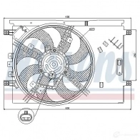 Вентилятор радиатора NISSENS MX 2JQD 5707286246232 85564 1222764 - Изображение 5