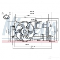 Вентилятор радиатора NISSENS 1222386 F8C XZB5 5707286242753 85163 - Изображение 2