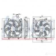 Вентилятор радиатора NISSENS 850039 E XBD4 1438762038