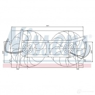 Вентилятор радиатора NISSENS 85248 5707286243552 3Z2QK D 1222466 - Изображение 2