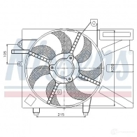 Вентилятор радиатора NISSENS 1222260 MRI6 SU 85035 5707286241541 - Изображение 2