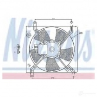 Вентилятор радиатора NISSENS 5707286244719 Mitsubishi Eclipse 3 (D5) Купе 3.0 203 л.с. 1999 – 2005 4TD RT 85390