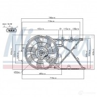 Вентилятор радиатора NISSENS 85210 WP 2J6T 1222428 5707286243170 - Изображение 2