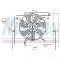 Вентилятор радиатора NISSENS 85654 HU4W Z2P 5707286352735 1222832 - Изображение 2