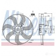 Вентилятор радиатора NISSENS 85685 Seat Ibiza (6K1) 2 Хэтчбек 1.9 TDI 110 л.с. 1997 – 2002 N7H AGJ 5707286355170