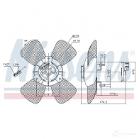 Вентилятор радиатора NISSENS 1222948 85801 NQ5W IES 5707286389304 - Изображение 2