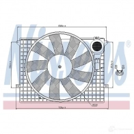 Вентилятор радиатора NISSENS 1222781 5707286246409 PK 7ANM 85594