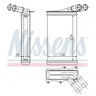 Радиатор печки, теплообменник NISSENS 5707286232334 71156 1221788 D2FN B - Изображение 6