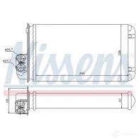 Радиатор печки, теплообменник NISSENS 1222025 CLLB REO 73255 5707286234222 - Изображение 6
