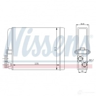 Радиатор печки, теплообменник NISSENS 73641 1222095 T0J V9 5707286234833 - Изображение 2