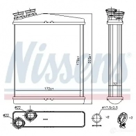 Радиатор печки, теплообменник NISSENS 5707286360709 73645 1222099 B0 24K - Изображение 7