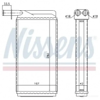 Радиатор печки, теплообменник NISSENS 5707286234550 73385 YD6 OJ 1222062 - Изображение 7