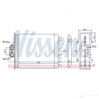 Радиатор печки, теплообменник NISSENS 72657 QE 5ZO1 1221973 5707286233898 - Изображение 6
