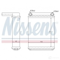 Радиатор печки, теплообменник NISSENS 1221930 72038 I8AIJ B 5707286233546 - Изображение 7