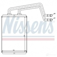 Радиатор печки, теплообменник NISSENS A00YS Y 5707286236097 77612 1222205 - Изображение 2