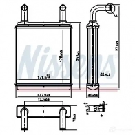 Радиатор печки, теплообменник NISSENS Mercedes Viano 707225 92 SP59B