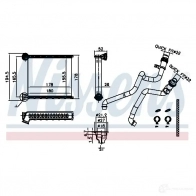 Радиатор печки, теплообменник NISSENS 1RF1 AN 1222111 73942 5707286374560 - Изображение 6
