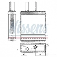 Радиатор печки, теплообменник NISSENS 5707286235724 1222161 F GZB8F 77505 - Изображение 2