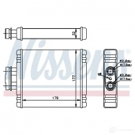 Радиатор печки, теплообменник NISSENS 5707286234871 GIYF D 1222104 73654 - Изображение 6