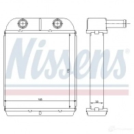 Радиатор печки, теплообменник NISSENS 77504 7TS0Z 5 5707286235717 1222160 - Изображение 2