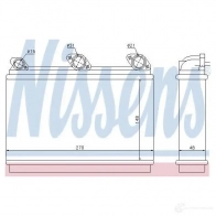 Радиатор печки, теплообменник NISSENS 70507 5707286231962 Bmw 8 (E31) 1 Купе 5.6 850 CSi 377 л.с. 1993 – 1995 UVW MMF0