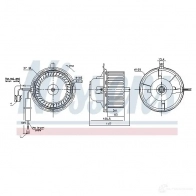 Моторчик вентилятора печки NISSENS 5707286417021 V7 PQGS2 1223246 87404 - Изображение 5