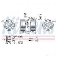 Моторчик вентилятора печки NISSENS A8Z MPW 5707286378995 87115 1223095 - Изображение 6