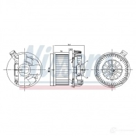 Моторчик вентилятора печки NISSENS XR 6D6O4 87267 1223206 5707286411548 - Изображение 2