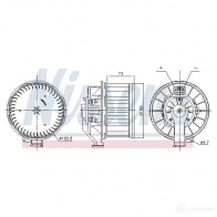 Моторчик вентилятора печки NISSENS 87803 1437664961 S IZ4LZ - Изображение 6