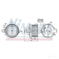 Моторчик вентилятора печки NISSENS 87045 1223042 5707286378261 QD4W8 M0 - Изображение 5
