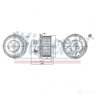 Моторчик вентилятора печки NISSENS 87187 1223156 5707286390782 A U0S45 - Изображение 6