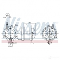 Моторчик вентилятора печки NISSENS 87825 1437665170 4CZA E - Изображение 5