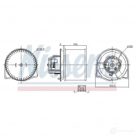 Моторчик вентилятора печки NISSENS 87026 D93UO M 1223025 5707286378070 - Изображение 6