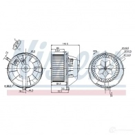 Моторчик вентилятора печки NISSENS 1XSG Q 5707286386105 1214098054 87144 - Изображение 6