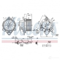 Моторчик вентилятора печки NISSENS 5707286378230 1223040 553FD ZH 87042 - Изображение 6