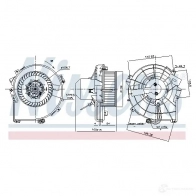 Моторчик вентилятора печки NISSENS 87836 1437665585 ZF U7RS - Изображение 5